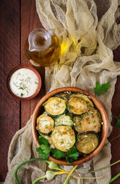 soslu kızarmış kabak