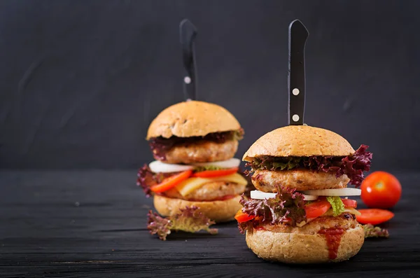 Grandi hamburger gustosi — Foto Stock