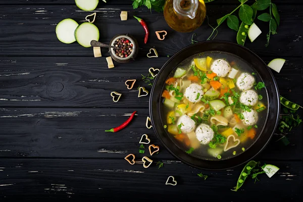 Supă de pui și legume — Fotografie, imagine de stoc