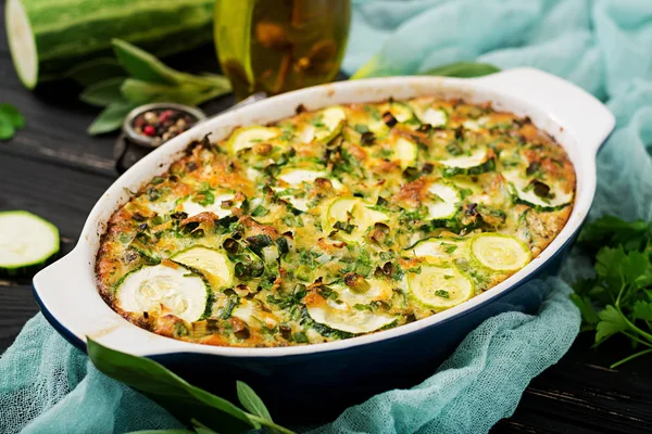 Välsmakande zucchini gryta — Stockfoto