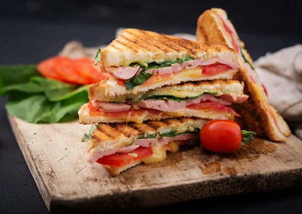 Sandwich-uri de club panini — Fotografie, imagine de stoc