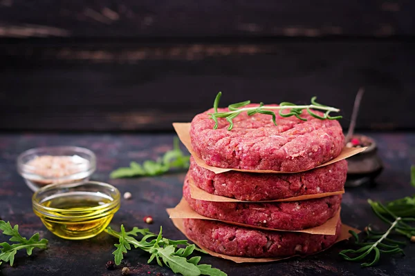 Carne hambúrguer bife — Fotografia de Stock