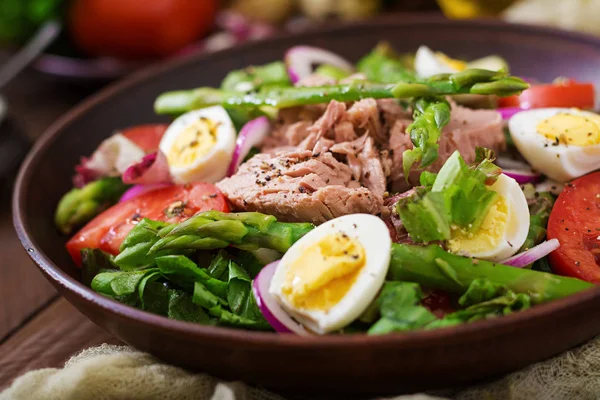 Salada Nicoise Close Up — Fotografia de Stock