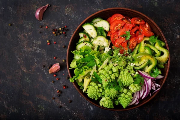 Salada vegan fresca — Fotografia de Stock