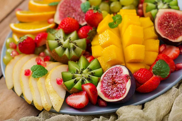 Close up of fruits and berries — Stock Photo, Image