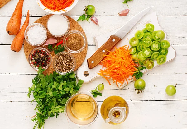 Ingrédients pour salade coréenne — Photo