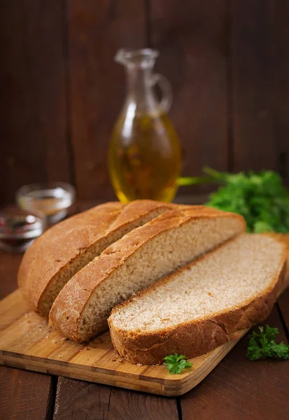 Pão integral caseiro — Fotografia de Stock