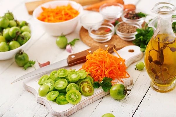 Zutaten für koreanischen Salat — Stockfoto