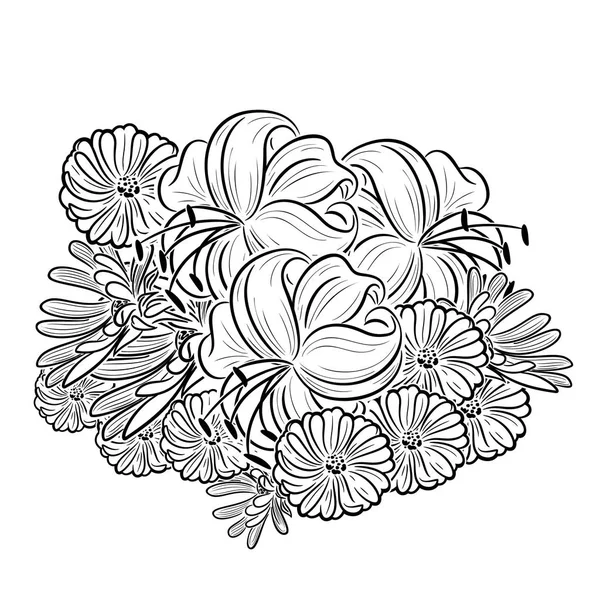 Tek renkli siyah ve beyaz kompozisyon