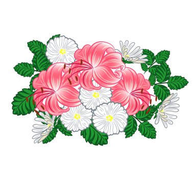 lilyum ve papatyalar