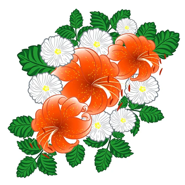 lilyum ve papatyalar