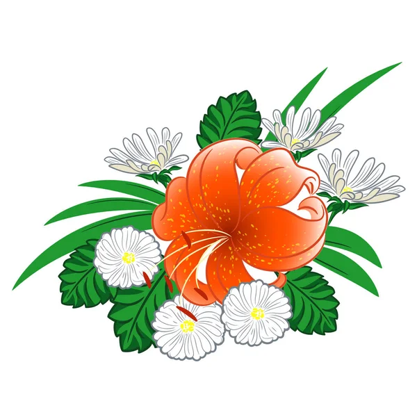 lilyum ve papatyalar