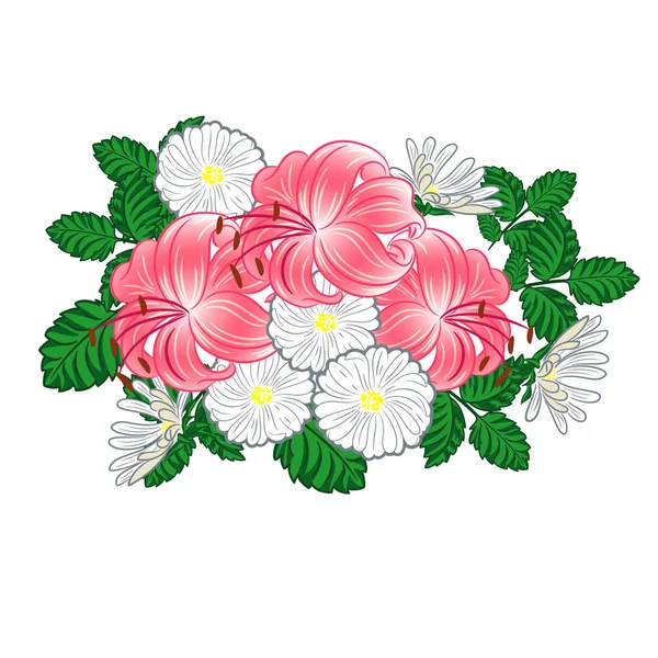 lilyum ve papatyalar