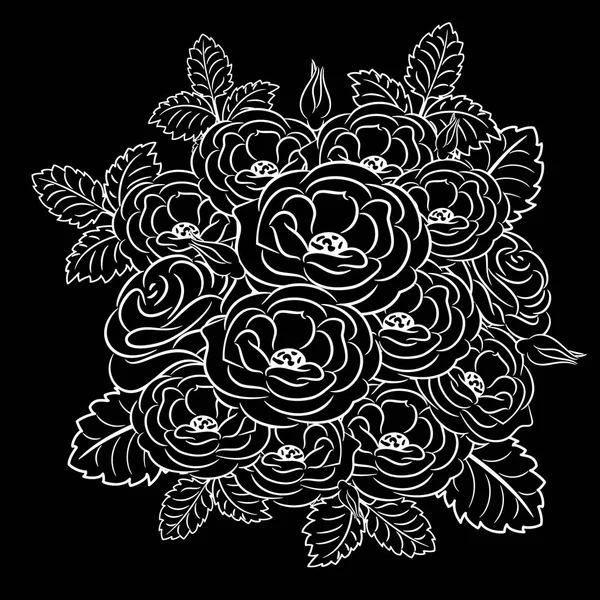 Букет роз — стоковый вектор