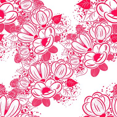 Çiçek ve yaprakların bileşimi