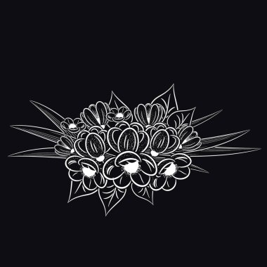 buket çiçek arka planda