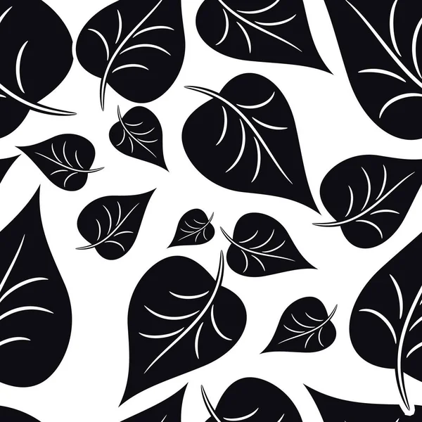 Шаблон листьев — стоковый вектор