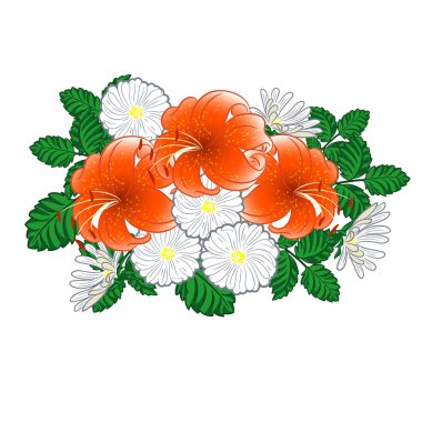 lilyum ve papatyalar