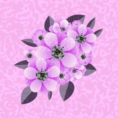 kompozisyon bir çiçek