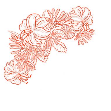 kompozisyon bir çiçek