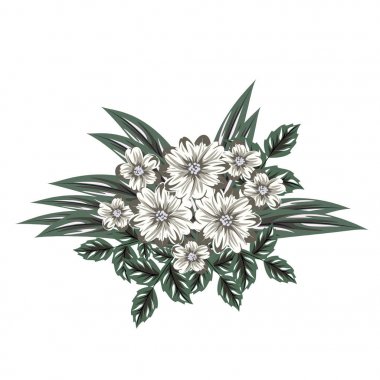 bir kartpostal için buket çiçek