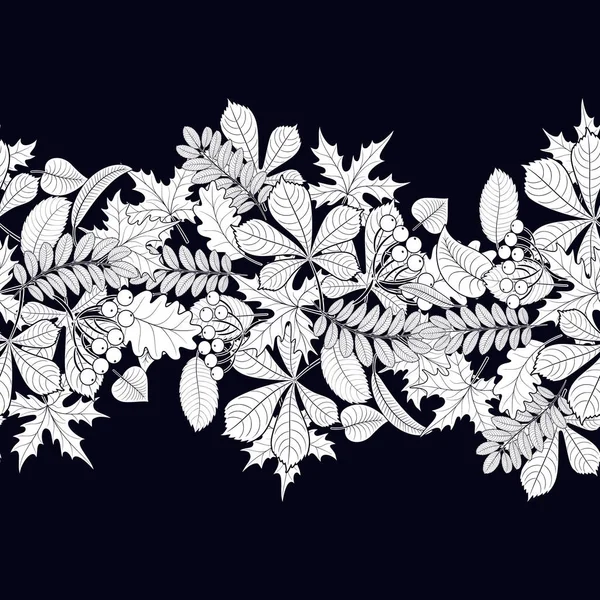 arka plan üzerinde seamless modeli sonbahar yaprakları