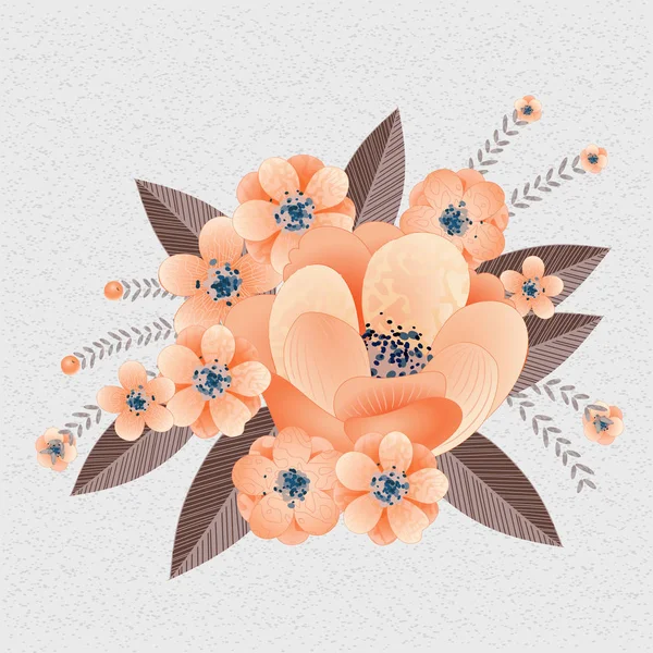 tebrik kartı veya düğün davetiyesi için narin buket