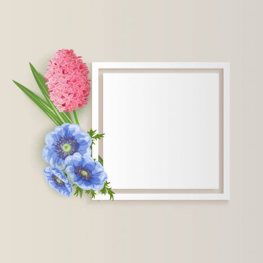 Çiçekli tebrik kartı