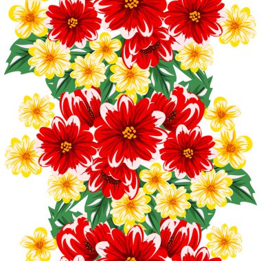 sorunsuz çiçek deseni için tebrik kartı