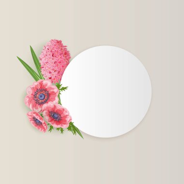 Çiçekli tebrik kartı