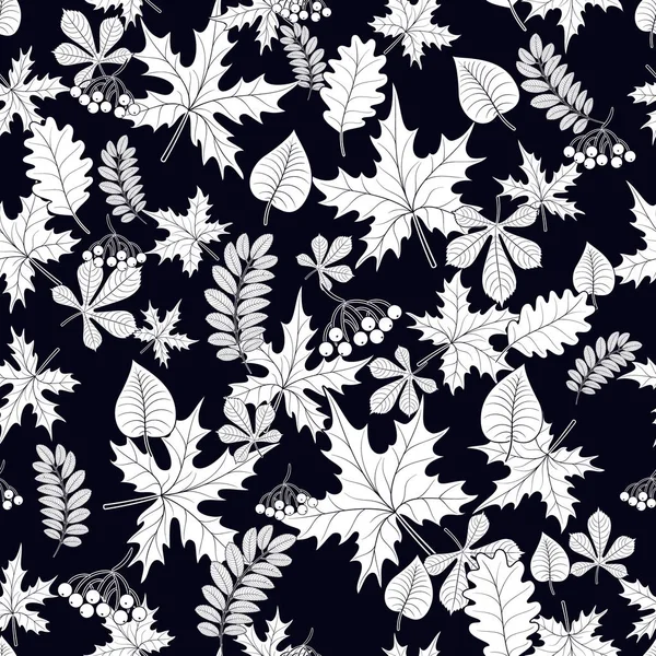 arka plan üzerinde seamless modeli sonbahar yaprakları