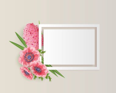 Çiçekli tebrik kartı