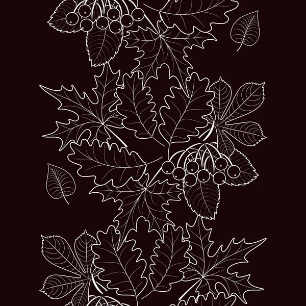 arka plan üzerinde seamless modeli sonbahar yaprakları