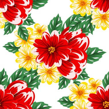 sorunsuz çiçek deseni için tebrik kartı