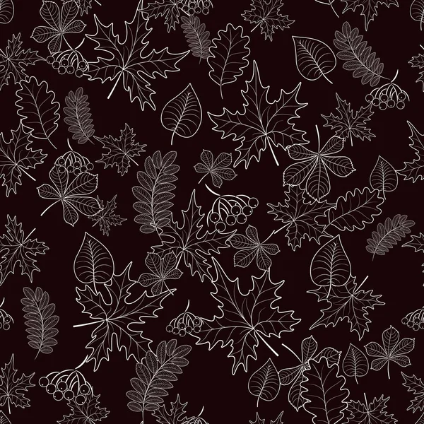 arka plan üzerinde seamless modeli sonbahar yaprakları