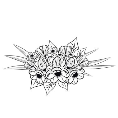 tebrik kartı veya düğün davetiyesi için narin buket