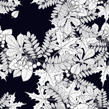 desen arka plan üzerinde yaprakların sorunsuz