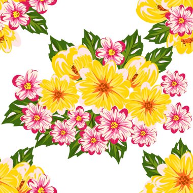 sorunsuz çiçek deseni için tebrik kartı