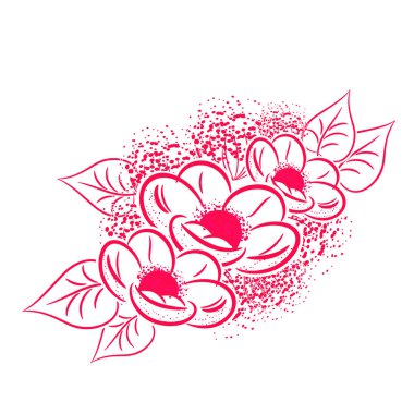 tebrik kartı veya düğün davetiyesi için narin buket