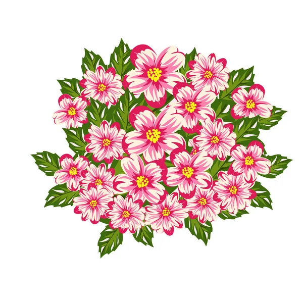 bir kartpostal için buket çiçek