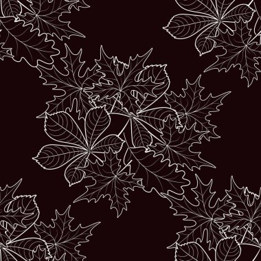 Sonbahar yapraklarının kusursuz deseni