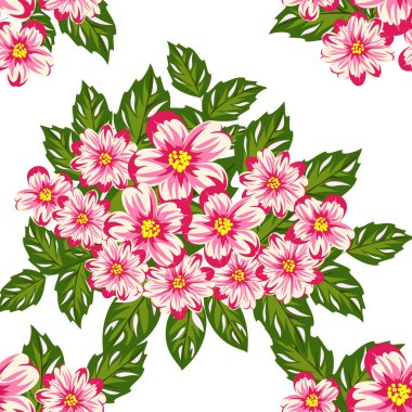 sorunsuz çiçek deseni için tebrik kartı