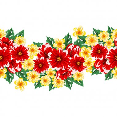 sorunsuz çiçek deseni için tebrik kartı