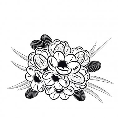 tebrik kartı veya düğün davetiyesi için narin buket