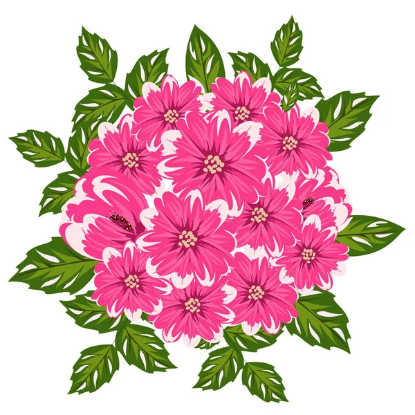 bir kartpostal için buket çiçek