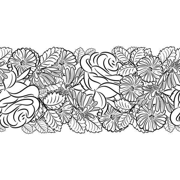 çiçek tebrik kartı veya düğün davetiyesi için seamless modeli