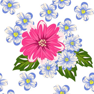 sorunsuz çiçek deseni için tebrik kartı