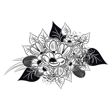 tebrik kartı veya düğün davetiyesi için narin buket