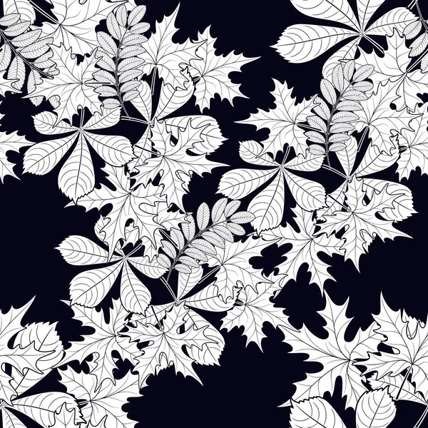 arka plan üzerinde seamless modeli sonbahar yaprakları