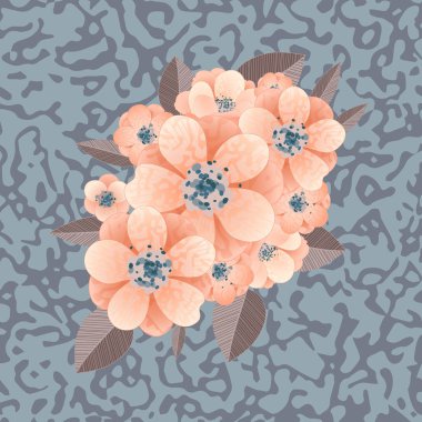 tebrik kartı veya düğün davetiyesi için narin buket